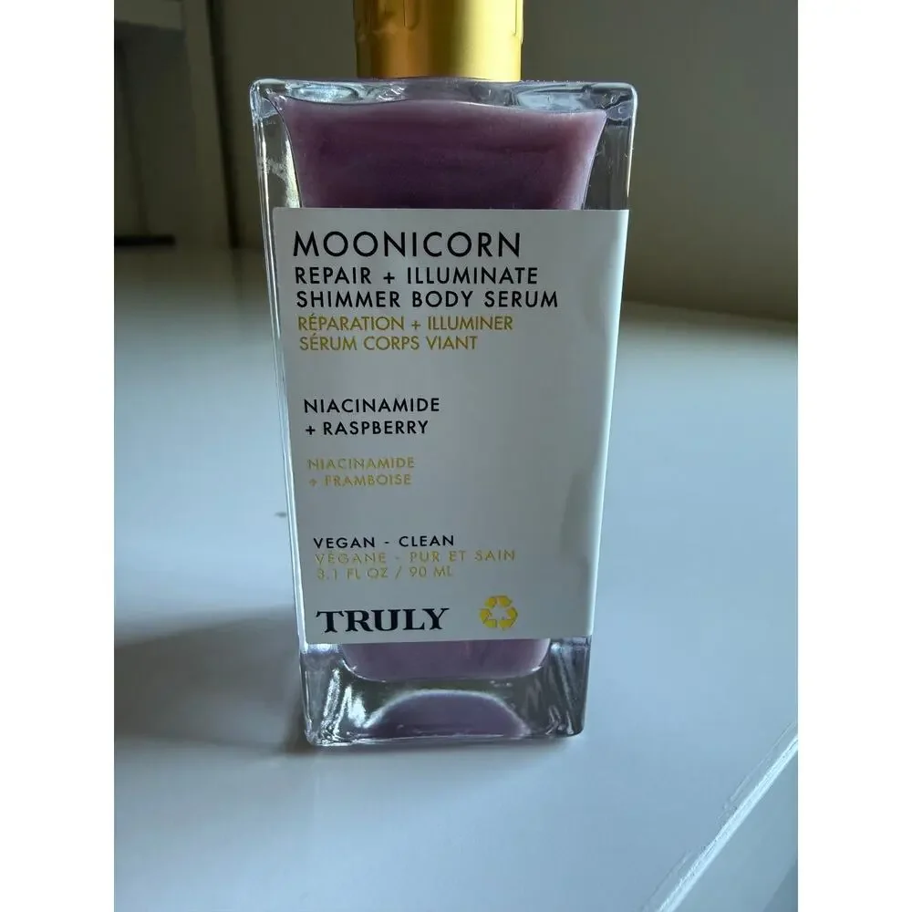 $44 New Truly Moonicorn Shimmer Body Serum 3.1oz | Niacinamide + Raspberry Glow